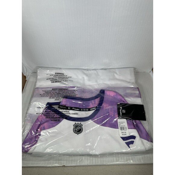 Size 2XL Fanatics Ottawa Senators Hockey Fights Cancer Jersey 2024 NHL NEW - Picture 2 of 3